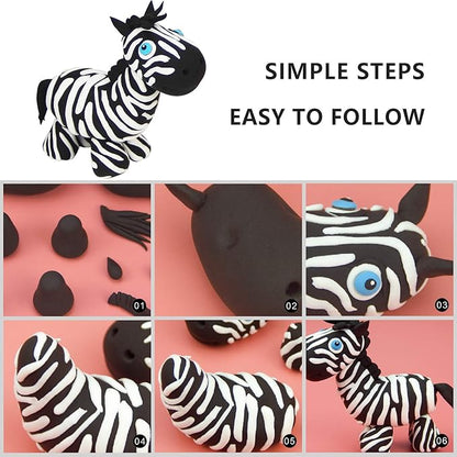 Cutedeer White Air Dry Clay, 1.1lb Foam Modeling Clay, Soft Squishy Molding for Kids Adults, Arts  Crafts Project Slime Supplies(1.1lb - 1 Pack, White)