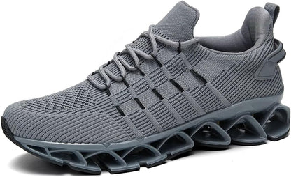 Mens Running Shoes Mesh Breathable Trail Runners Fashion Sport Blade Walking Tennis Sneakers