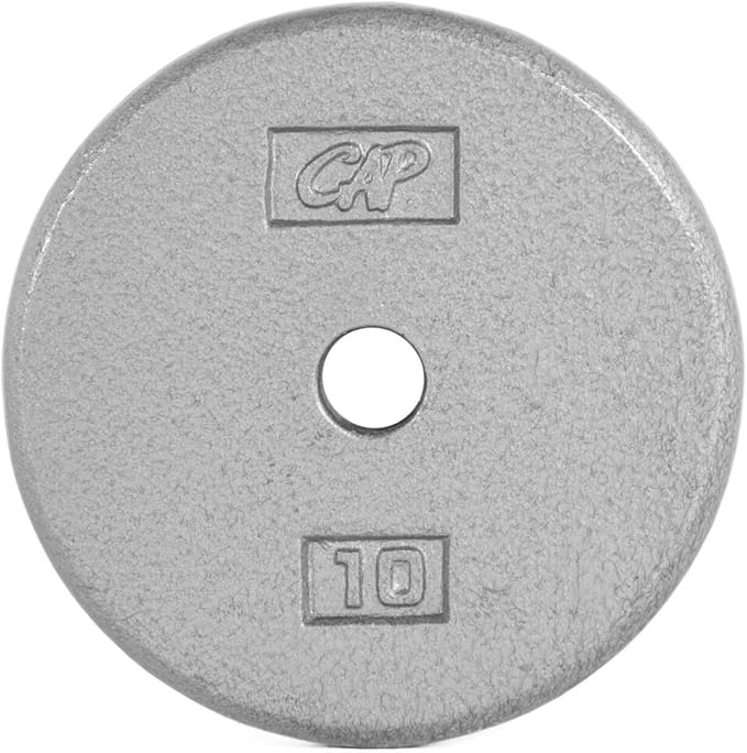 CAP Barbell Cast Iron Standard 1-Inch Weight Plates Multiple Options