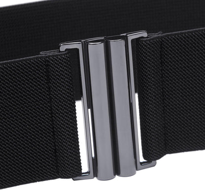 Womens Wide Elastic Waist Belt Cinch Belt Trimmer Stretch Waistband