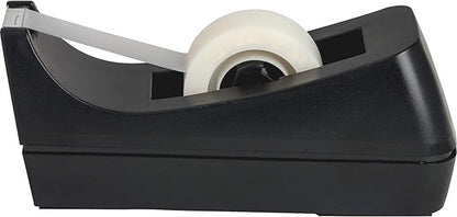 Business Source Standard Desktop Tape Dispenser, Black, 1 in (BSN32954)