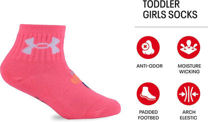 Under Armour girls Multi Pack Quarter Sock