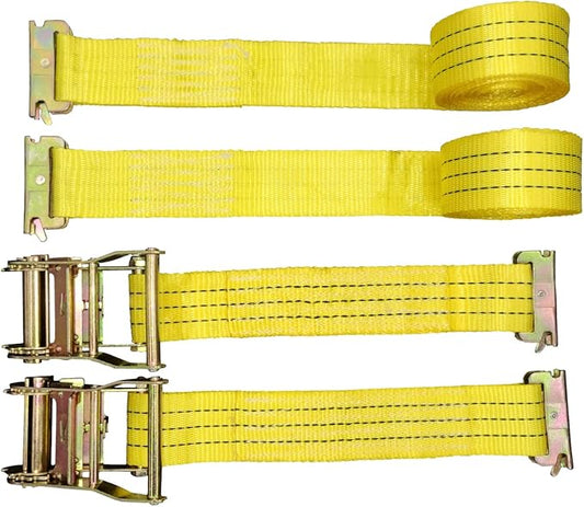 1 Pack E-Track Ratchet Straps 2" x15' 4400LB Tie Down