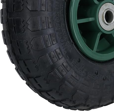 10 Inch Pneumatic Wheel For Sack Truck Carts Wheelbarrows 16mm Bore 1pc