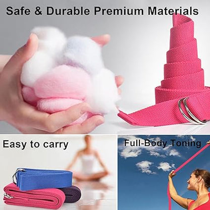 Pilates Essentials Kit for Women, 11-Piece Better Me Pilates Kit, Booty Bands for Working Out Glutes Yoga Ball 25cm Figure 8 Resistance Band Yoga Bands for Stretching