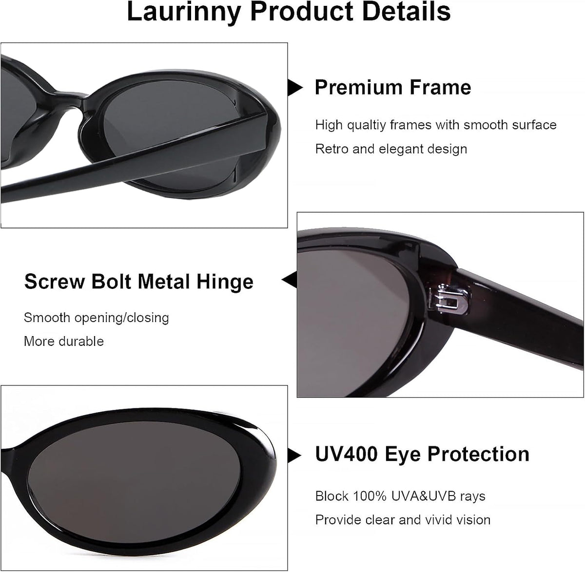 Oval Sunglasses for Women,90s Retro Small Trendy Shades Vintage Chic Cute,Skinny,Lightweight,Comfortable Fit,UV400 Protection,Daily Driving,Beach Trips,Everyday Wear,Street Style