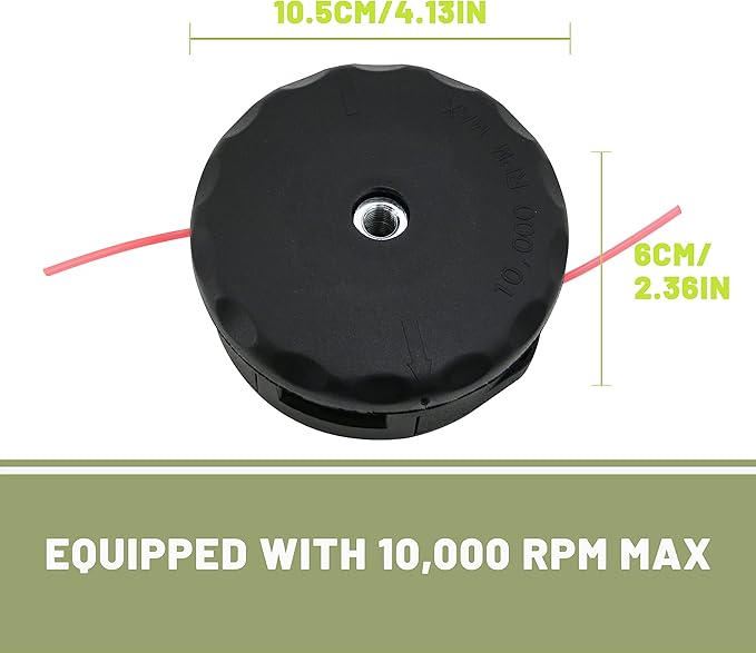 4 Pack Universal Trimmer Head for Weeders fits Speed Feed 400 SRM210 SRM230 SRM250 SRM251 PAS210 PAS211 PAS225 PAS230 PAS260 SHINDAIWA 22T C230 C242 B45  B450 ETC Weed Eater