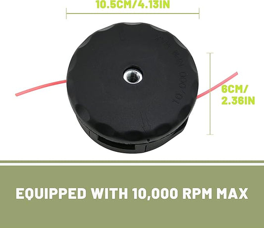 4 Pack Universal Trimmer Head for Weeders fits Speed Feed 400 SRM210 SRM230 SRM250 SRM251 PAS210 PAS211 PAS225 PAS230 PAS260 SHINDAIWA 22T C230 C242 B45  B450 ETC Weed Eater