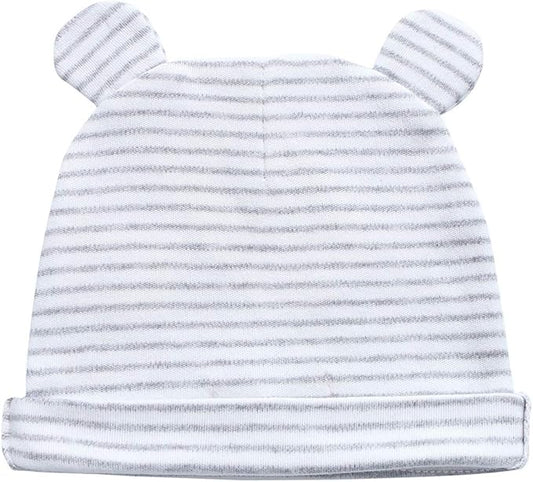 Owlivia Organic Newborn Knot Hats, Hospital Baby Beanies, Unisex Infant Caps, 3-Pack