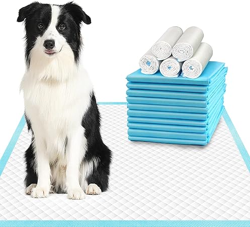 XLarge Dog Pads 28"x34", Puppy Pads for Potty Training, Heavy Absorbency Pee Pads for Dogs, Dog Potty Pads for Pups, Kittens, Rabbits, Quick Drying  No Leaking Pet Pads for Housetraining