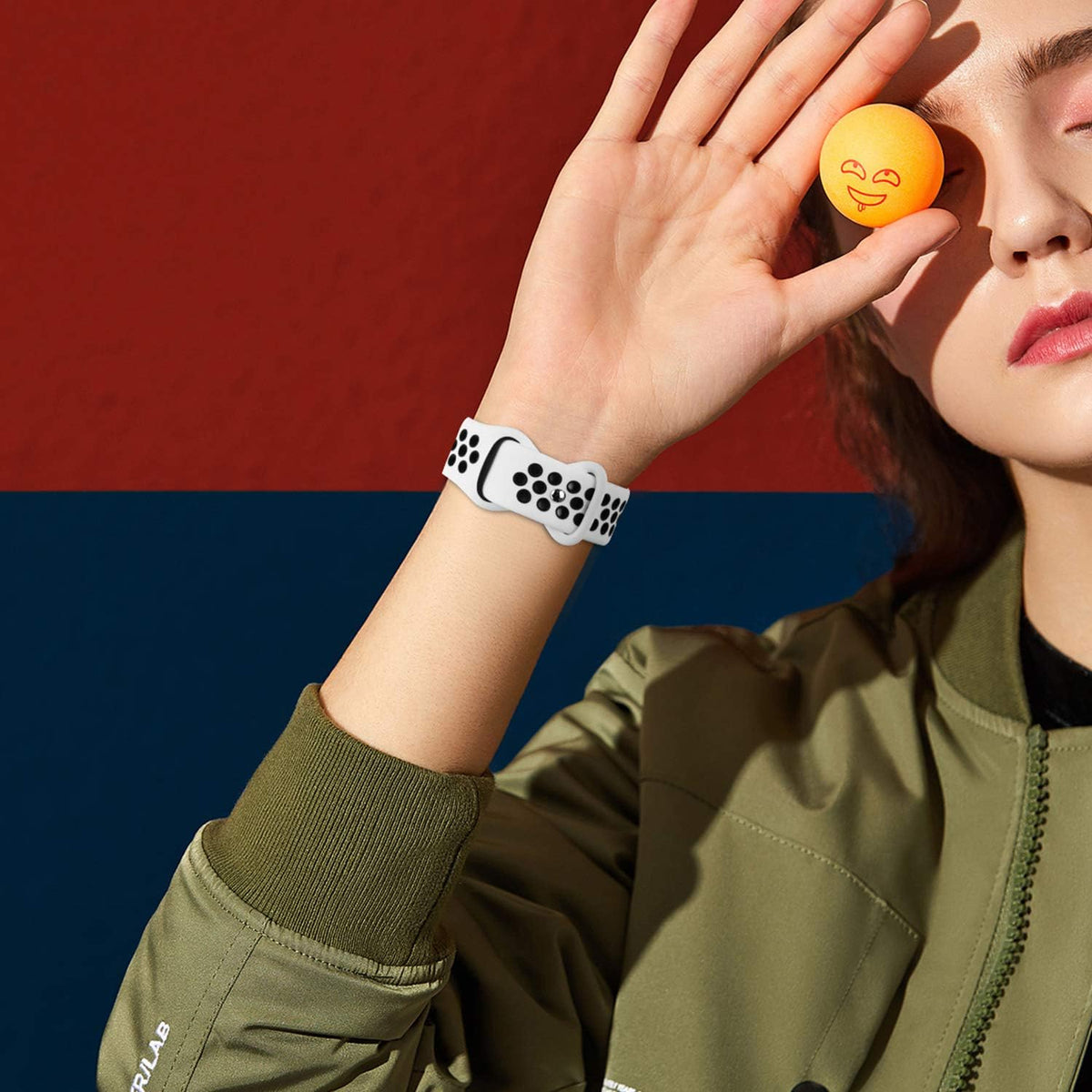SVISVIPA Soft Silicone Sport Band for Apple Watch