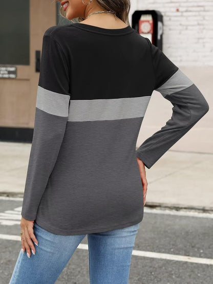 Women's Long Sleeve Shirts Fall Zipper Tops Tunics Ladies Casual Tees Blouses