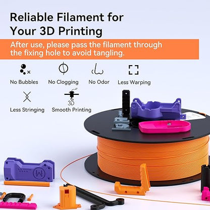 PLA Filament 1.75mm,Silver PLA 3D Printer Filament 1kg Spool (2.2lbs),3D Printing Filament Dimensional Accuracy +/-0.03mm,Compatible with Most FDM Printers