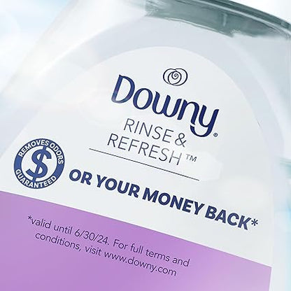 Downy RINSE  REFRESH Laundry Odor Remover and Fabric Softener, Fresh Lavender, 48 fl oz, Safe on ALL Fabrics, Gentle on Skin, HE Compatible