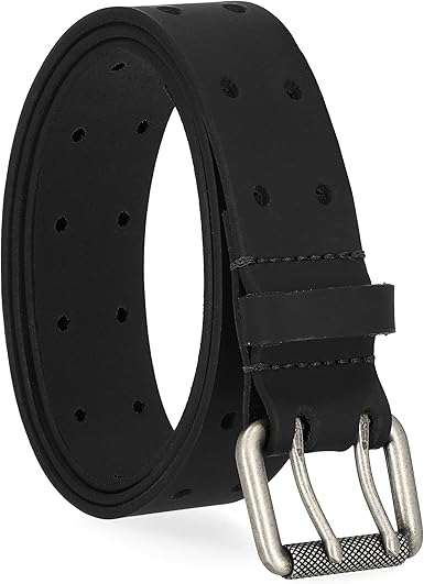 Black Oak Colonial Belt Company Men's Made in The USA Casual Leather Jean Belt