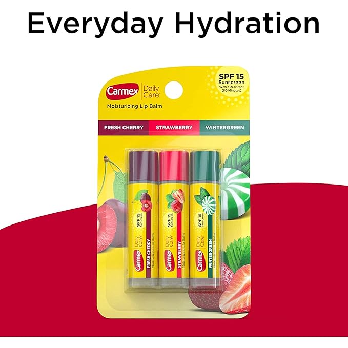 Carmex, Lip Balm Daily SPF, 3 Count