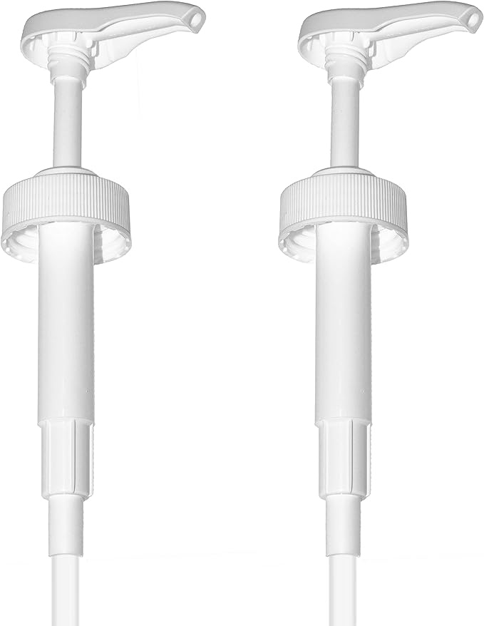 Gallon Pump Dispenser - for Plastic or Glass Bottles - Heavy-Duty Leak Proof for Commercial and Household Use - Plastic Pump for Gallon Jug - Non-BPA Plastic (Pack of 2)