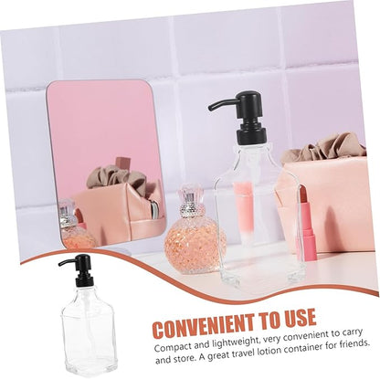 ABOOFAN Transparent Lotion Bottle Shampoo Container Hand Soap Dispenser Home Soap Bottle Liquid Container Soap Dispenser Glass Soap Dispenser Bathroom Soap Dispensers Pump Bottles