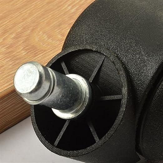 Caster Wheels Set 50mm Office Chair Roller Castor Wheels - Set of 5 - Black Heavy Duty Casters