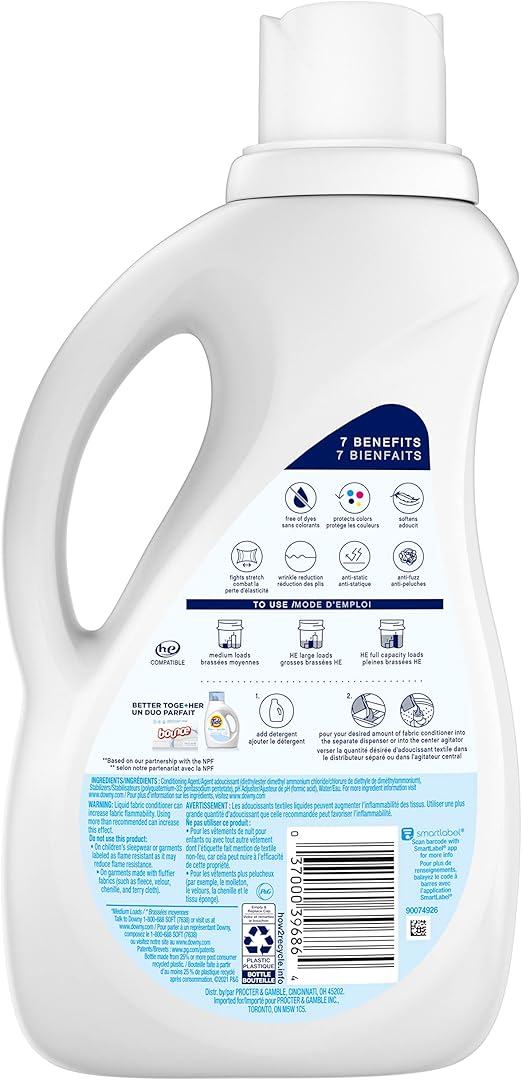 Ultra Downy Fabric Protect Free & Gentle Liquid Fabric Conditioner 51 FL oz.