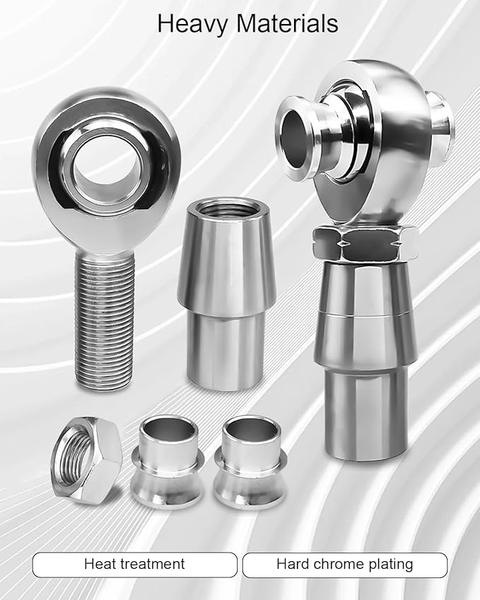 34 Heim Joint Rod End Kit, Left and Right Hand Thread Heim Joint, 2 Link 750 Chromoly Joints Panhard Rod End Kit, 1 Set