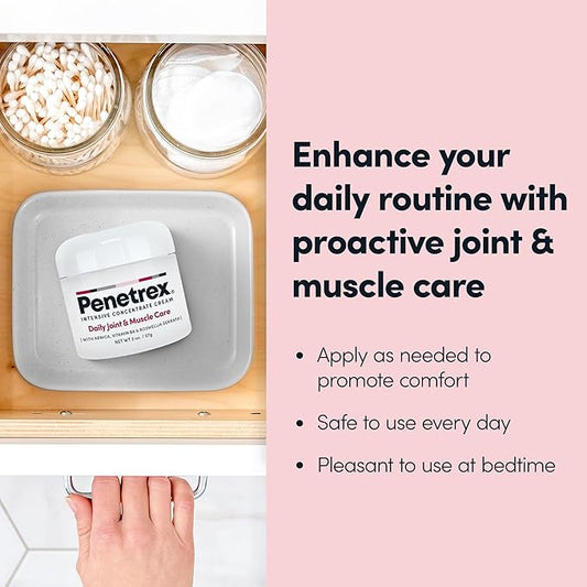 Penetrex Joint  Muscle Therapy - Soothing Comfort for Back, Neck, Hands, Feet - Premium Whole Body Rub with Arnica, Vitamin B6 MSM  Boswellia - Non-Greasy 2oz Cream