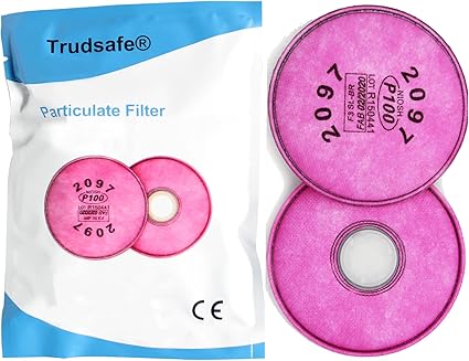 One Pair 2097 Particulate Filter Cotton for Organic Vapor and Particulate