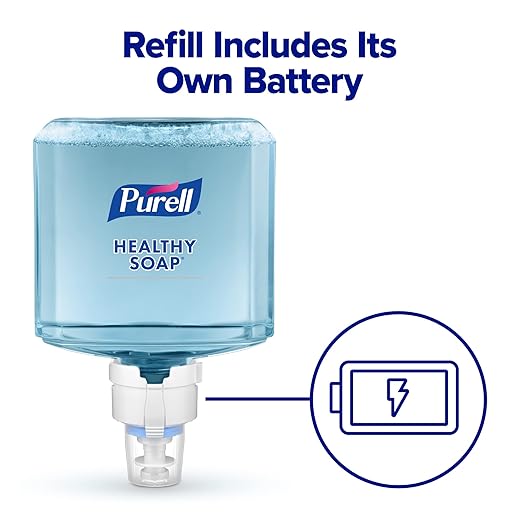PURELL ES8 Automatic Soap Dispenser, Graphite, for 1200 mL PURELL ES8 HEALTHY SOAP Refills (Pack of 1) - 7734-01 - Manufactured by GOJO, Inc.