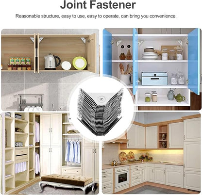 DOITOOL 24pcs Heavy-Duty Corner Braces Design for Furniture Stability Efficiently Fix Desktops Shelves and More Support for Home Projects