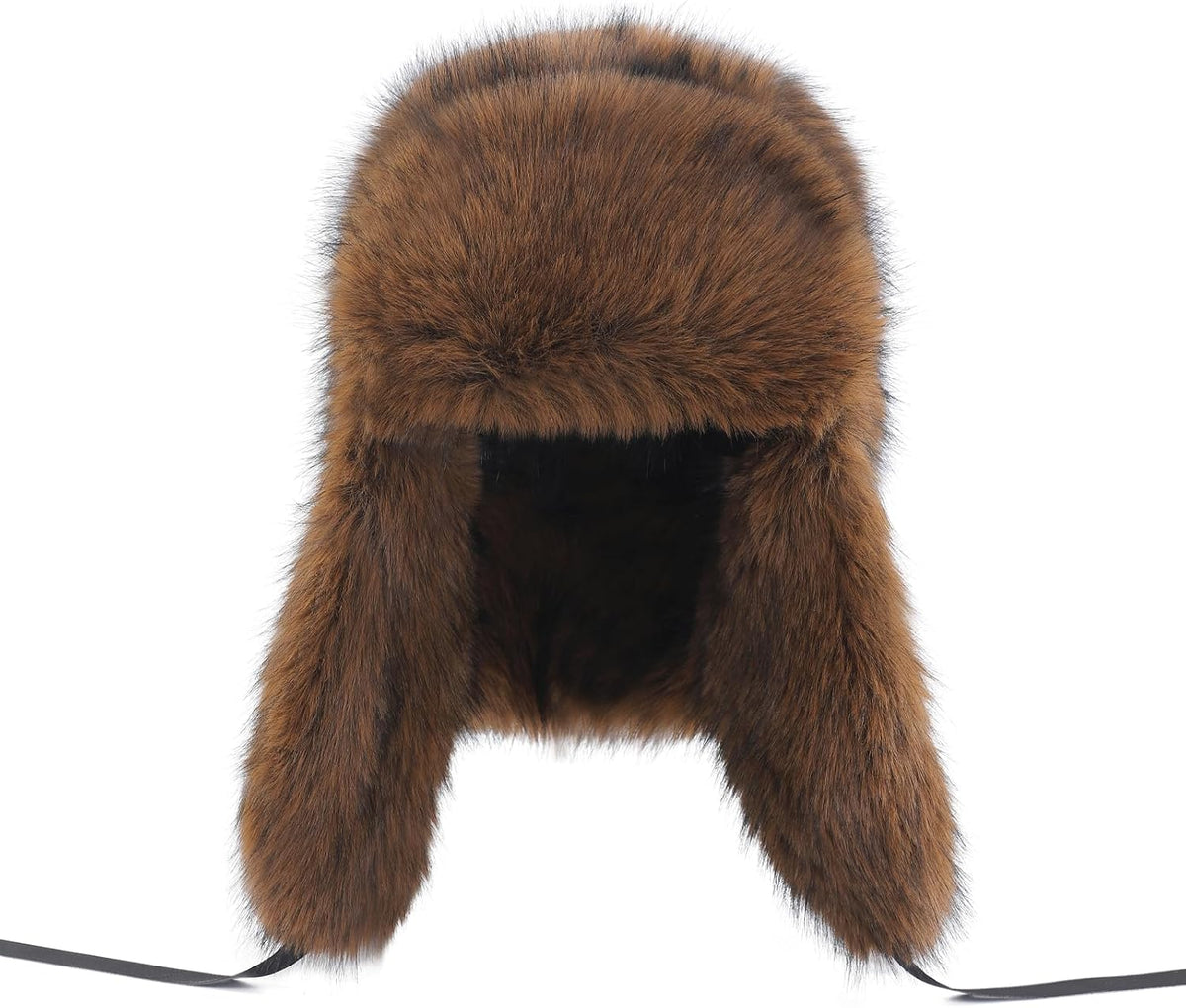 YXCFEWDTrapper Hat Winter Russian Men Women Fur with 100% Rabbit Fur Aviator Earflap Hat Windproof(Leather Tan, XL)