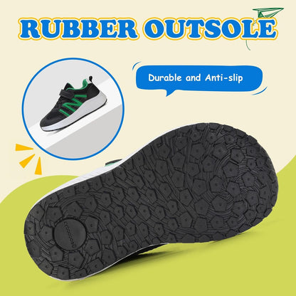 Boys Wide Toe Box Sneakers Girls Tennis Running Shoes Breathable Walking Trainers for Kids