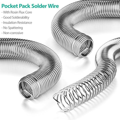 Solder Wire with Flux Rosin Core Tin Lead 63/37 0.031" Diameter 0.42oz in Storage Tube Welding Soldering DIY Works