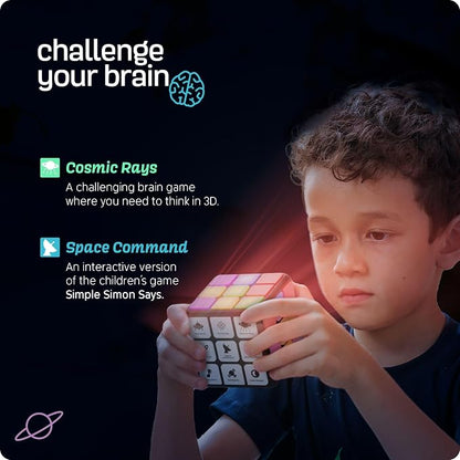 This rechargeable game cube has 9 exciting brain and memory games to play solo or with friends. It's a great gift for kids 6-12 years old!