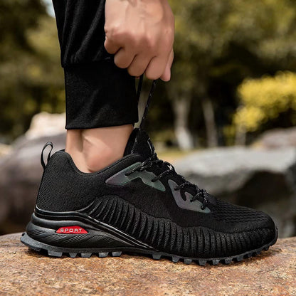 Kricely Men's Trail Running Shoes Fashion Walking Hiking Sneakers for Men Tennis Cross Training Shoe Outdoor Snearker Mens Casual Workout Footwear.