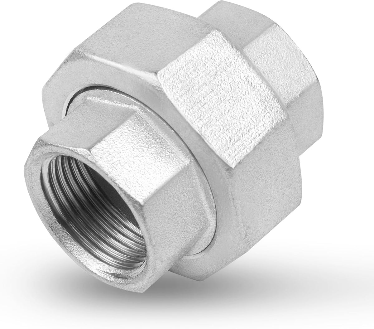 Avanty Stainless Steel 304 Cast Pipe Fitting, Union, 1-1/4" NPT Female x 1-1/4" NPT Female, 1pc