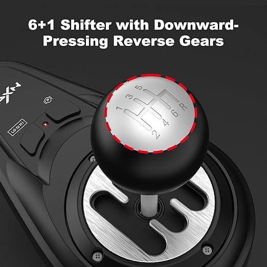 PXN A7 Gaming Gear Shifter 6 1 Shift Lever with Handbrake Button and Shift Button for High  Low Gear for PS3  PS4  XBOX ONEXbox Series XSPC