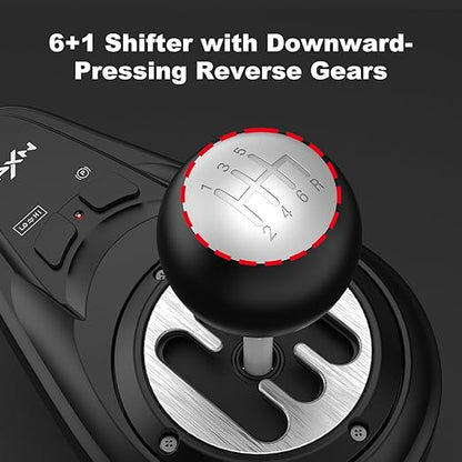PXN A7 Gaming Gear Shifter 6 1 Shift Lever with Handbrake Button and Shift Button for High  Low Gear for PS3  PS4  XBOX ONEXbox Series XSPC