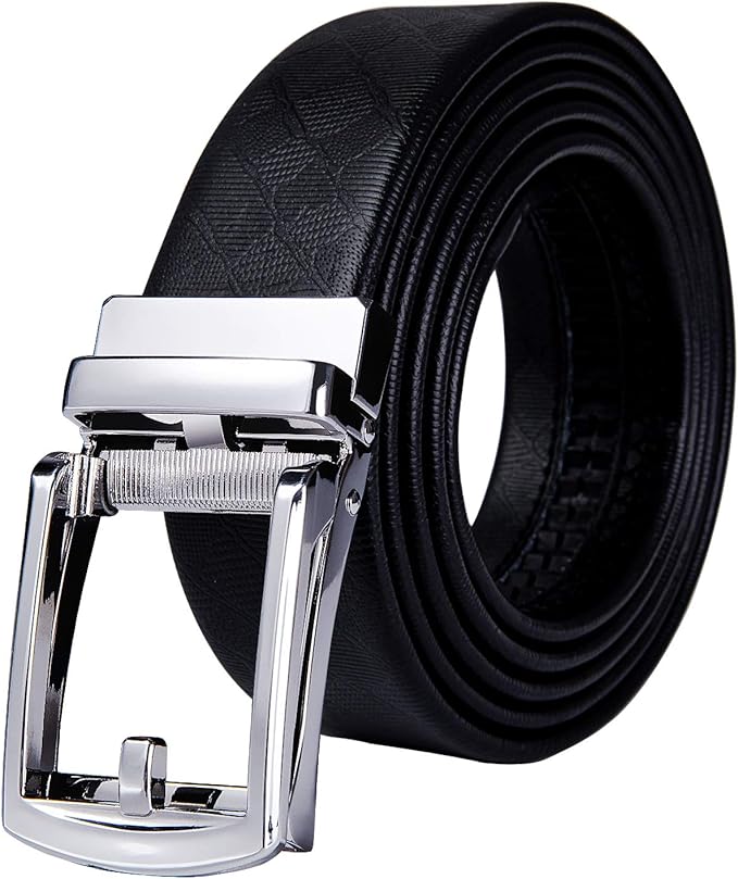 Dubulle Men's Belt Ratchet Buckle Business Replaceable Only 1 38 Slide Buckle 35mm Party Business Gift
