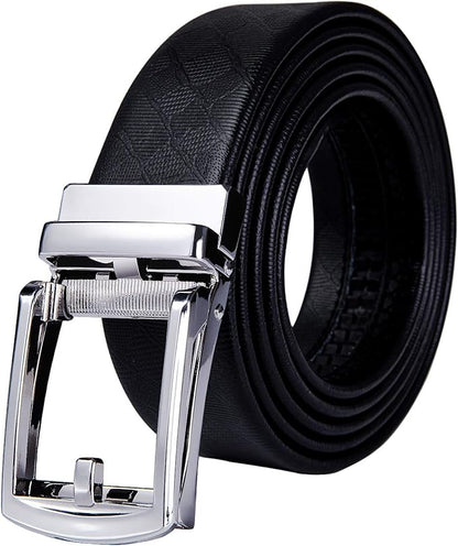 Dubulle Men's Belt Ratchet Buckle Business Replaceable Only 1 38 Slide Buckle 35mm Party Business Gift