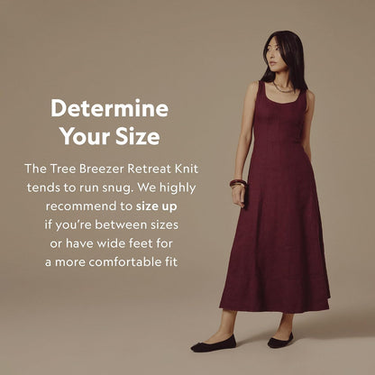 Size 9 Allbirds Women’s Tree Breezer, Knit Ballet Flats, Slip-On Everyday Round Toe Shoes, Machine Washable Made with Natural Materials