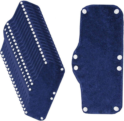 Alpurple Cotton Washable Hard Hat Sweatband - Reusable Snap-on Liner and Sweat Pads for Helmet Accessories