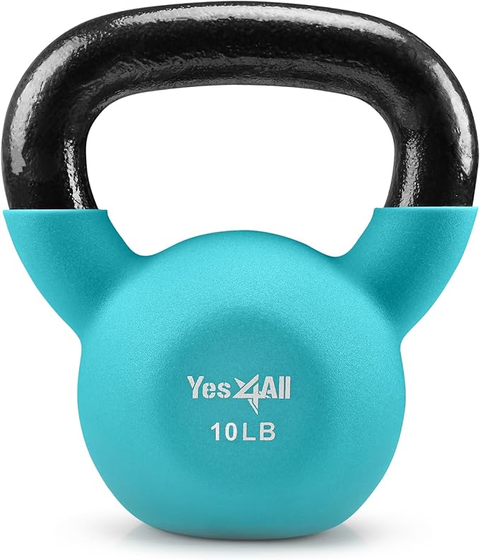 Yes4All Kettlebells 5lbs-65lbs  Kettlebell Sets Adjustable Weights, Kettlebell for Weight Training, Home Workout Equipment with Secure Grip for High Rep, Exercise Equipment