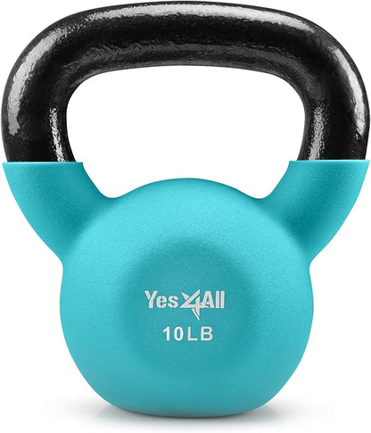 Yes4All Kettlebells 5lbs-65lbs  Kettlebell Sets Adjustable Weights, Kettlebell for Weight Training, Home Workout Equipment with Secure Grip for High Rep, Exercise Equipment