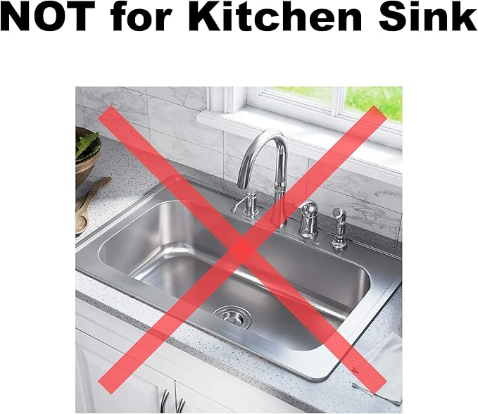 6 Pack - 2.125" Top  1" Basket- Mesh Sink Drain Strainer Hair Catcher for Bathroom Sink, Utility, Slop, Laundry, RV and Lavatory