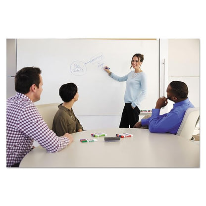 EXPO Low Odor Dry Erase Markers, Chisel Tip, Basic Assorted, 4 pk