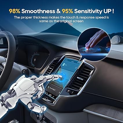 LFOTPP 2016-2018 Volvo V90 XC90 S90 Sensus 8.7 Inch Car Navigation Screen Protector,9H Tempered Glass Infotainment Screen Center Touch Screen Protector Anti Scratch High Clarity
