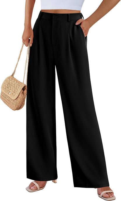 Wide Leg Pants for Women Trendy 2026 Fall High Waisted Business Casual Outfits Work Pant Trousers