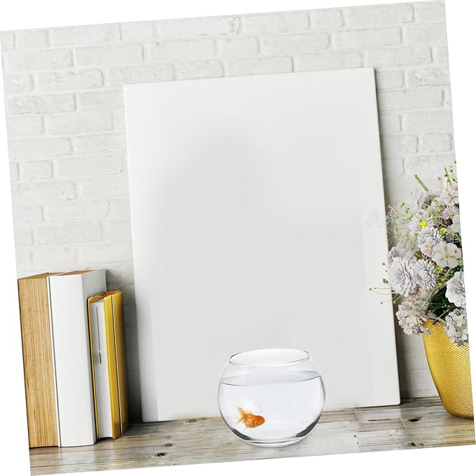 Yardwe Glass Fish Bowl Transparent Hydroponic Plant Container Bubble Vase for Home Decor Centerpiece Display and Compact Design for Spaces (pack 2)