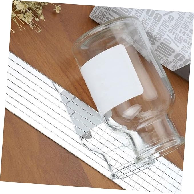 2 Rolls Self Adhesive Mirror Mosaic Decals of Decorative Craft Tiles for Projects Easy to Peel and Stick Durable for Walls Glass and Smooth Surfaces
