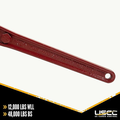 Heavy Duty Ratchet Load Binder for 38" Grade 70 Chain (Working Load Limit: 12,000lb)